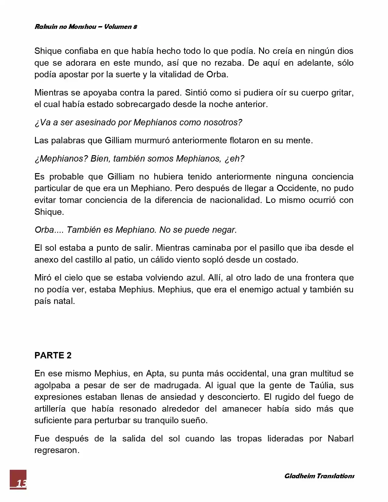 Rakuin No Monshou (Novela) - Capítulo 59 - Página 13 - LectorTMOo