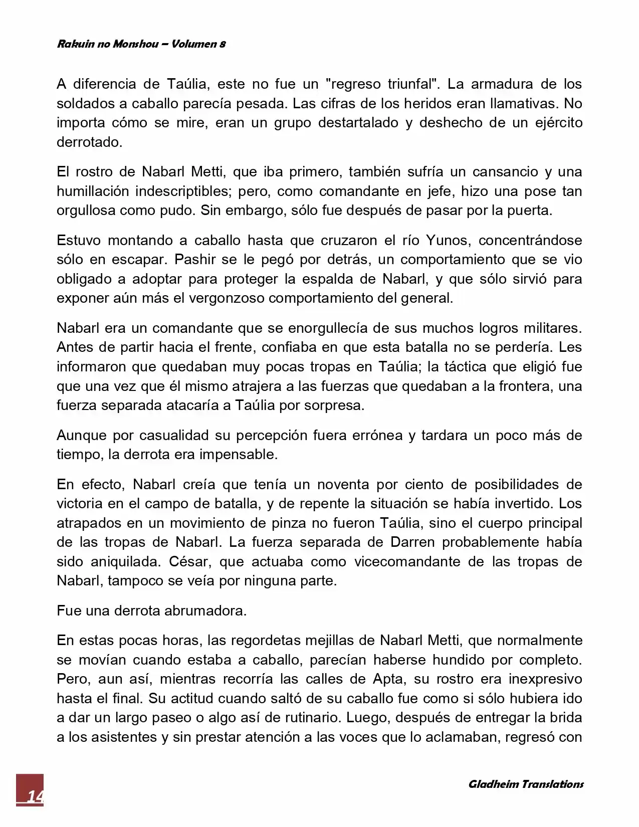Rakuin No Monshou (Novela) - Capítulo 59 - Página 14 - LectorTMOo