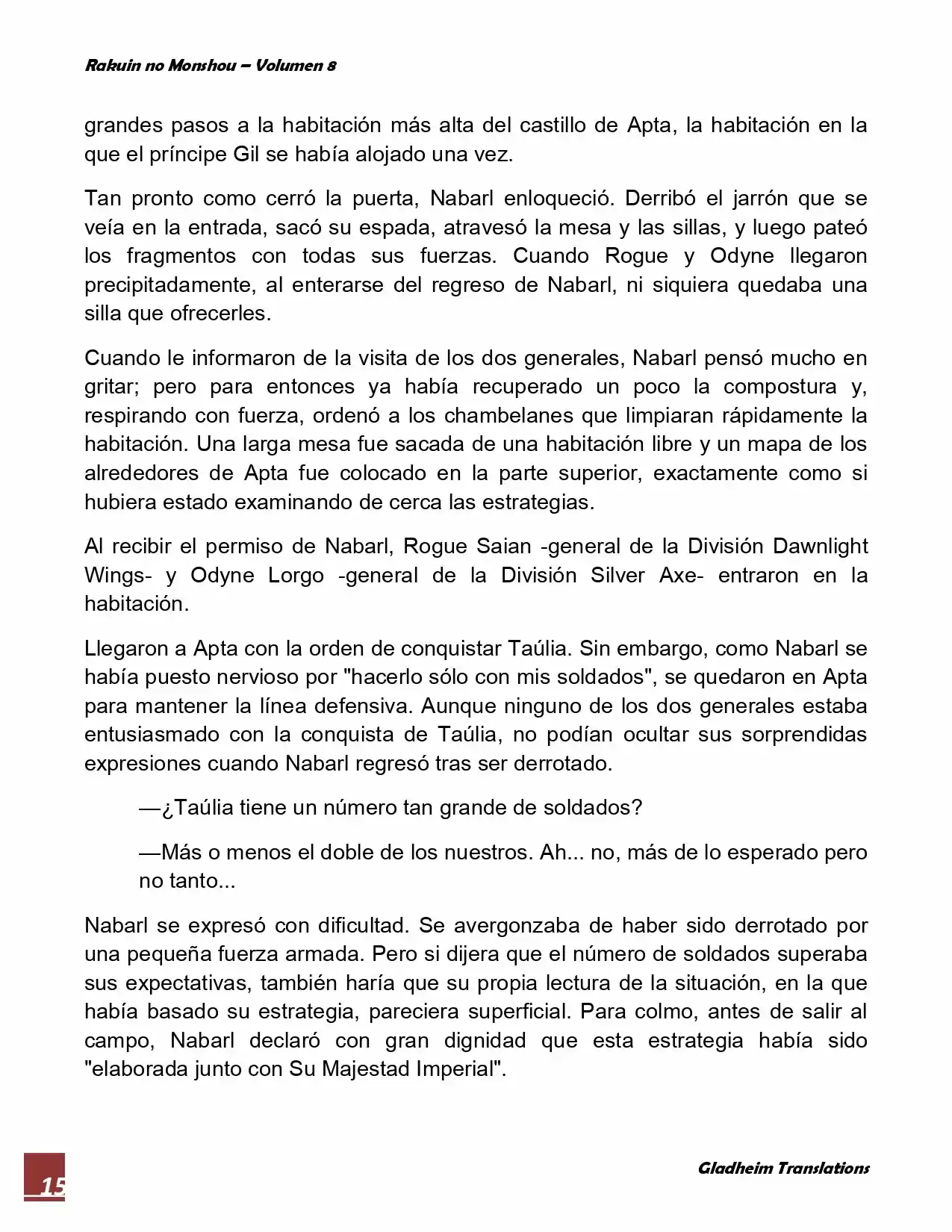 Rakuin No Monshou (Novela) - Capítulo 59 - Página 15 - LectorTMOo