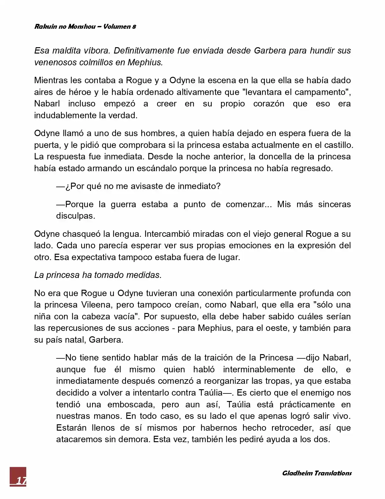 Rakuin No Monshou (Novela) - Capítulo 59 - Página 17 - LectorTMOo