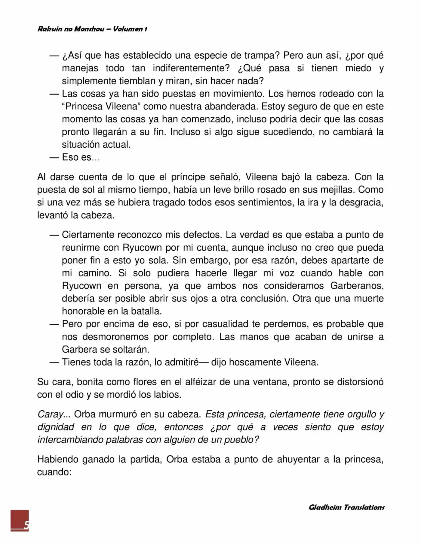 Rakuin No Monshou (Novela) - Capítulo 6 - Página 5 - LectorTMOo