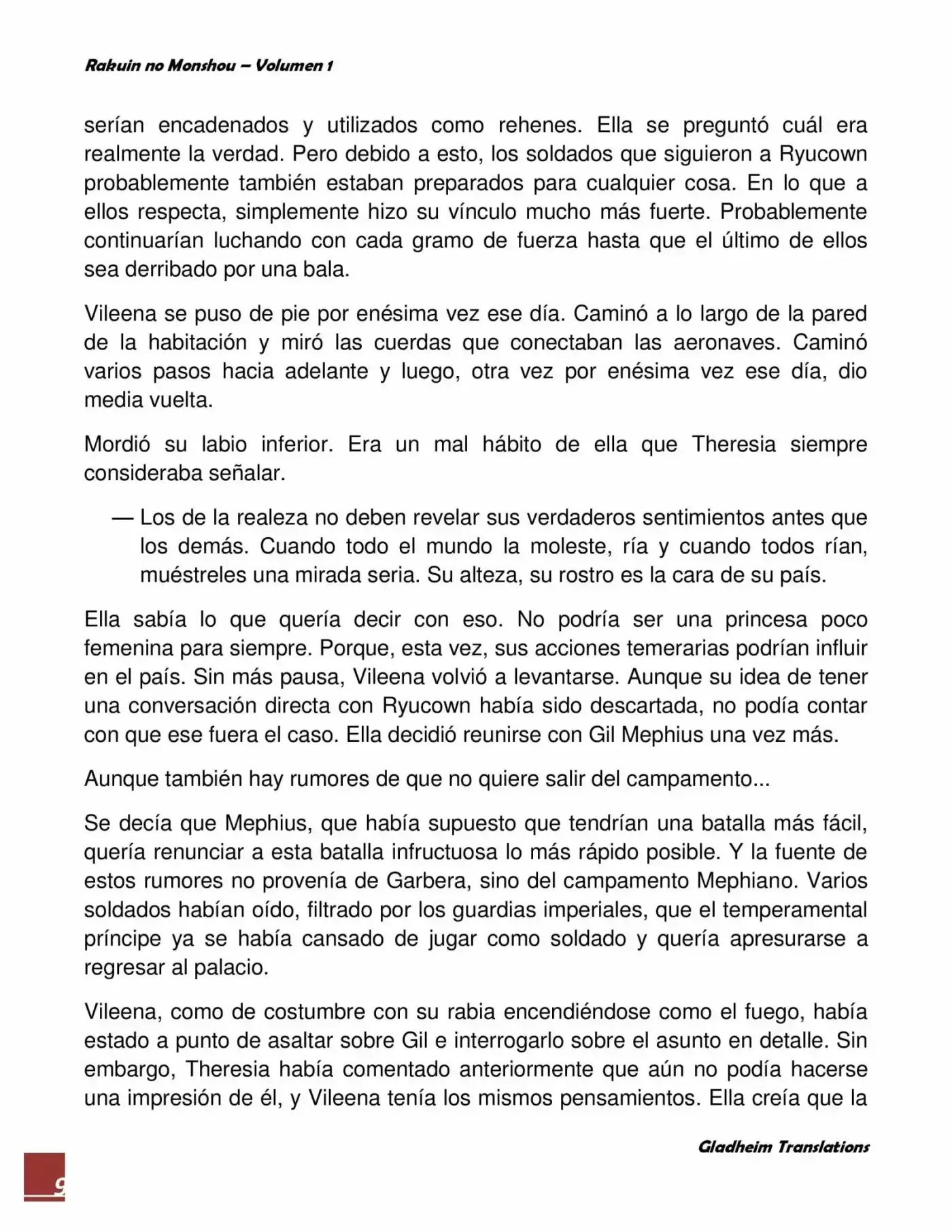 Rakuin No Monshou (Novela) - Capítulo 6 - Página 9 - LectorTMOo