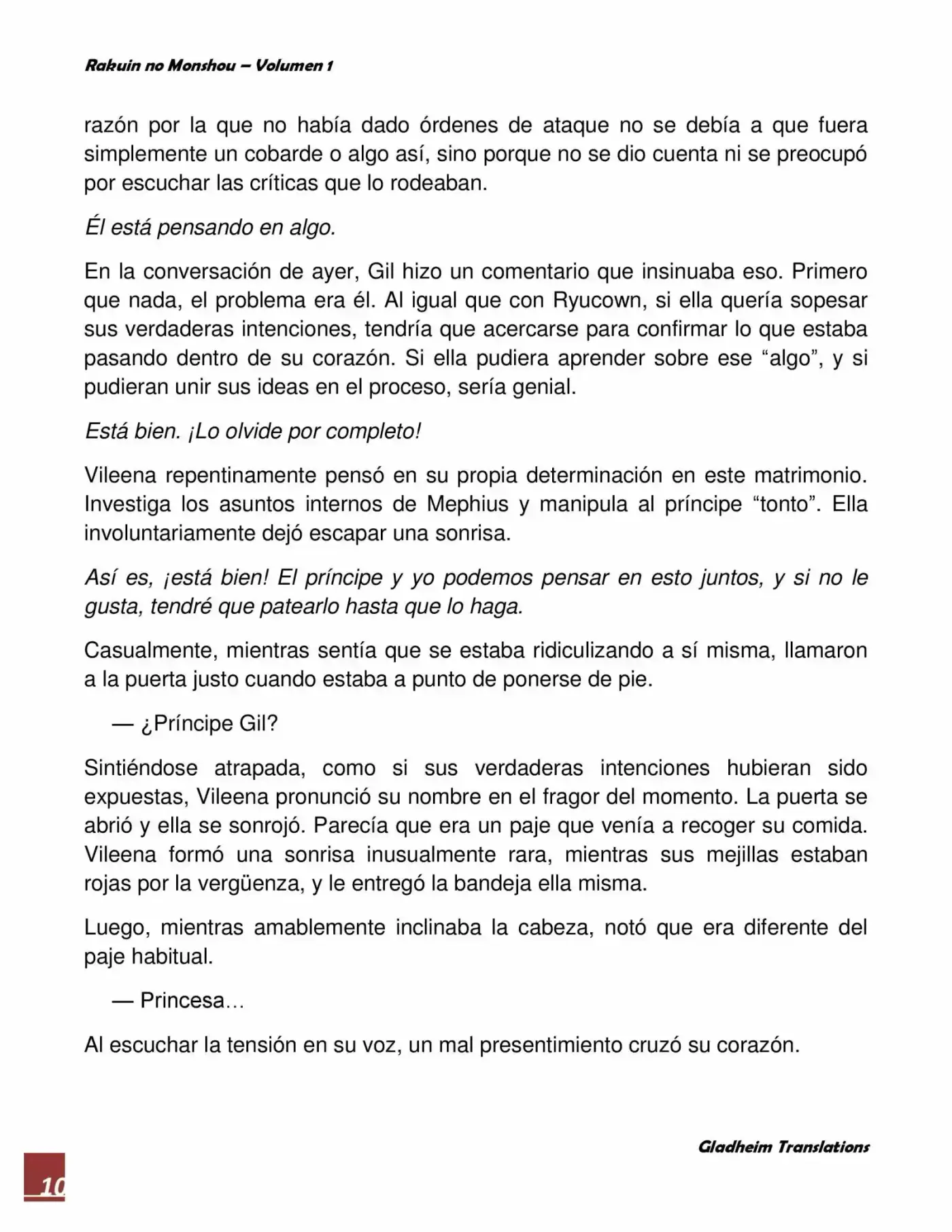 Rakuin No Monshou (Novela) - Capítulo 6 - Página 10 - LectorTMOo