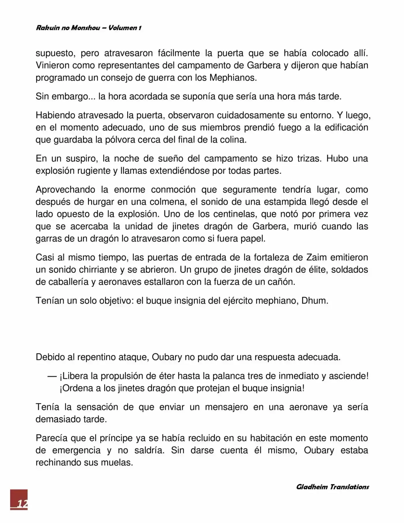 Rakuin No Monshou (Novela) - Capítulo 6 - Página 12 - LectorTMOo