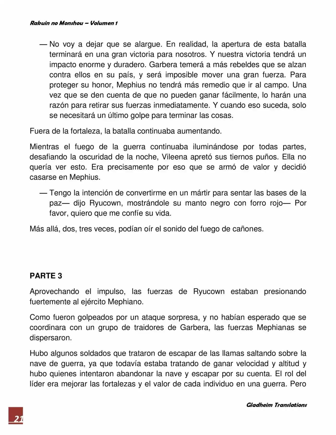 Rakuin No Monshou (Novela) - Capítulo 6 - Página 21 - LectorTMOo