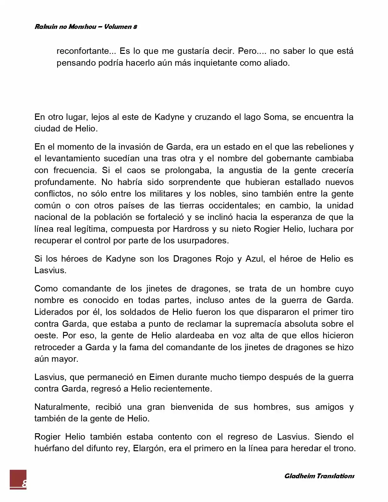 Rakuin No Monshou (Novela) - Capítulo 60 - Página 8 - LectorTMOo