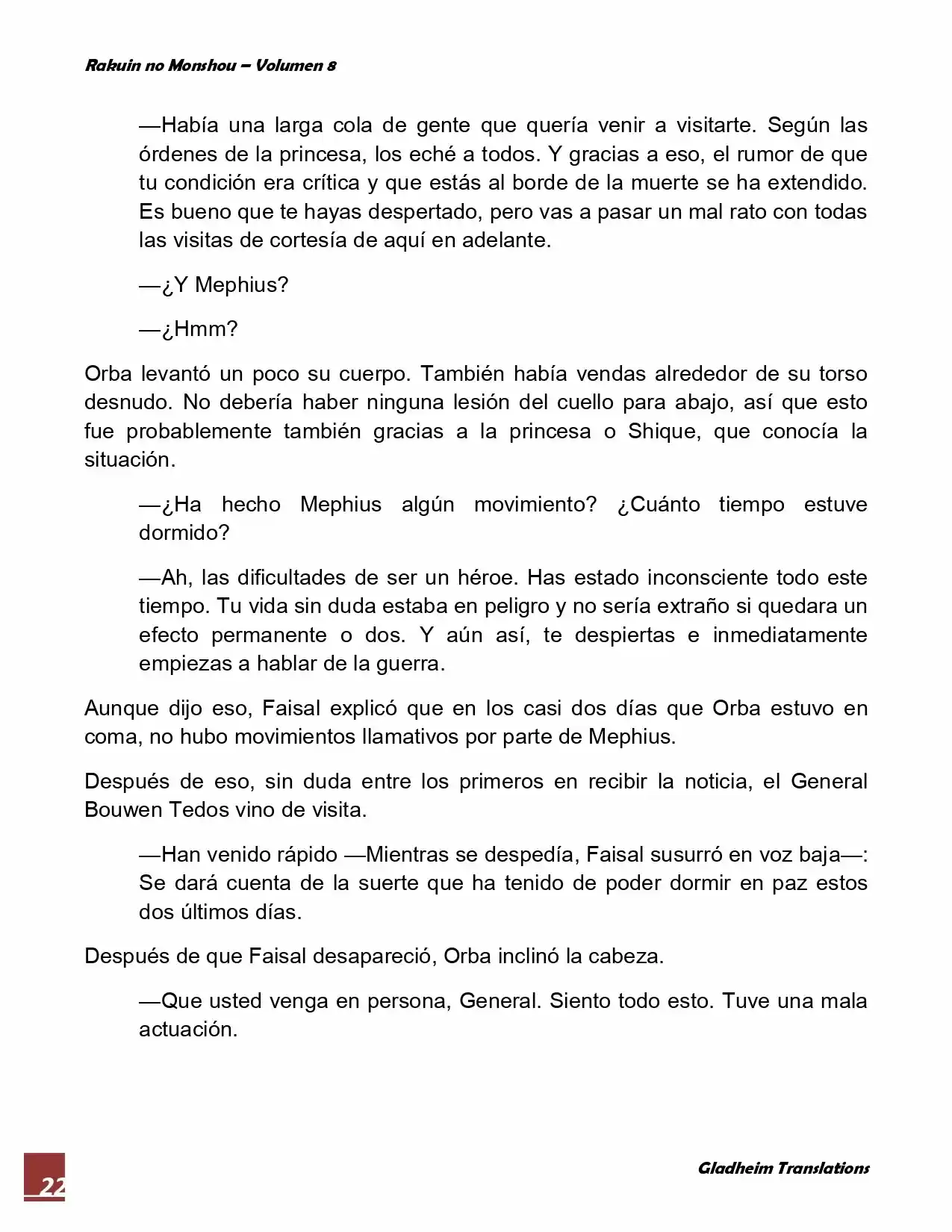 Rakuin No Monshou (Novela) - Capítulo 60 - Página 22 - LectorTMOo