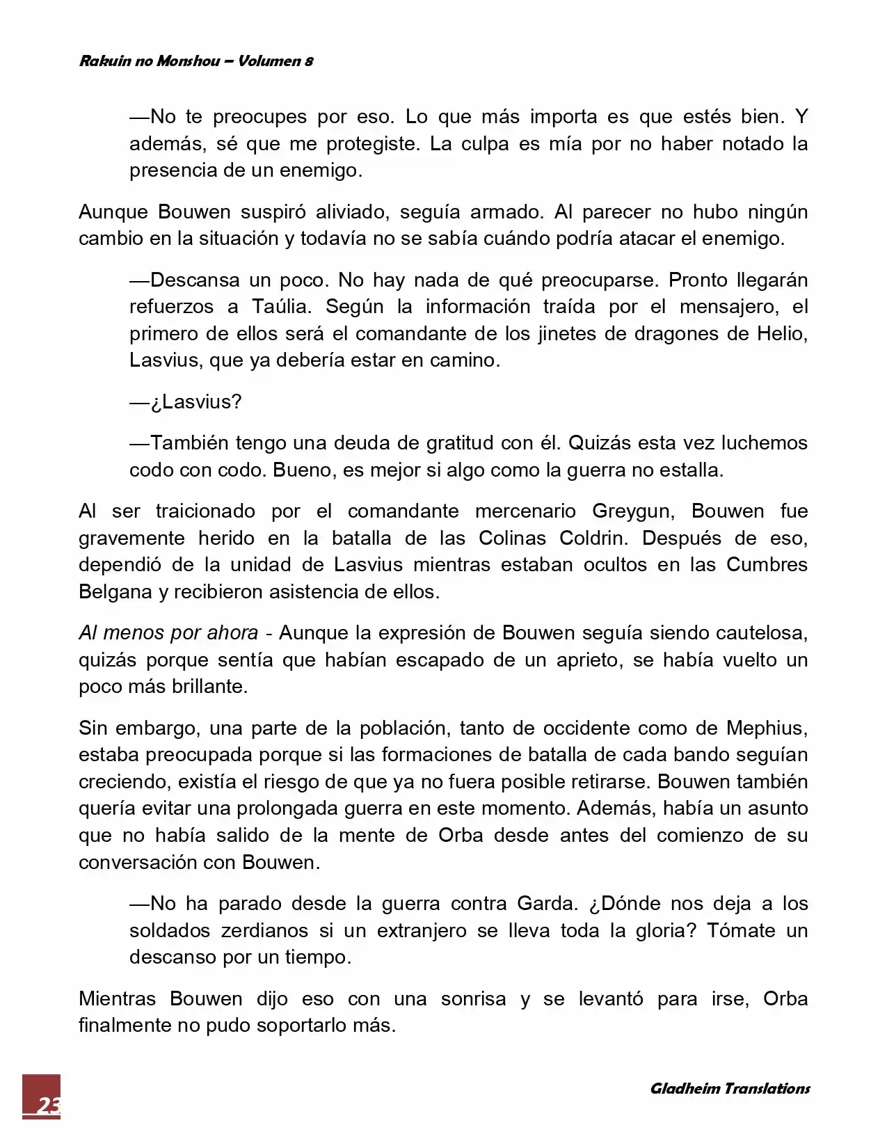 Rakuin No Monshou (Novela) - Capítulo 60 - Página 23 - LectorTMOo