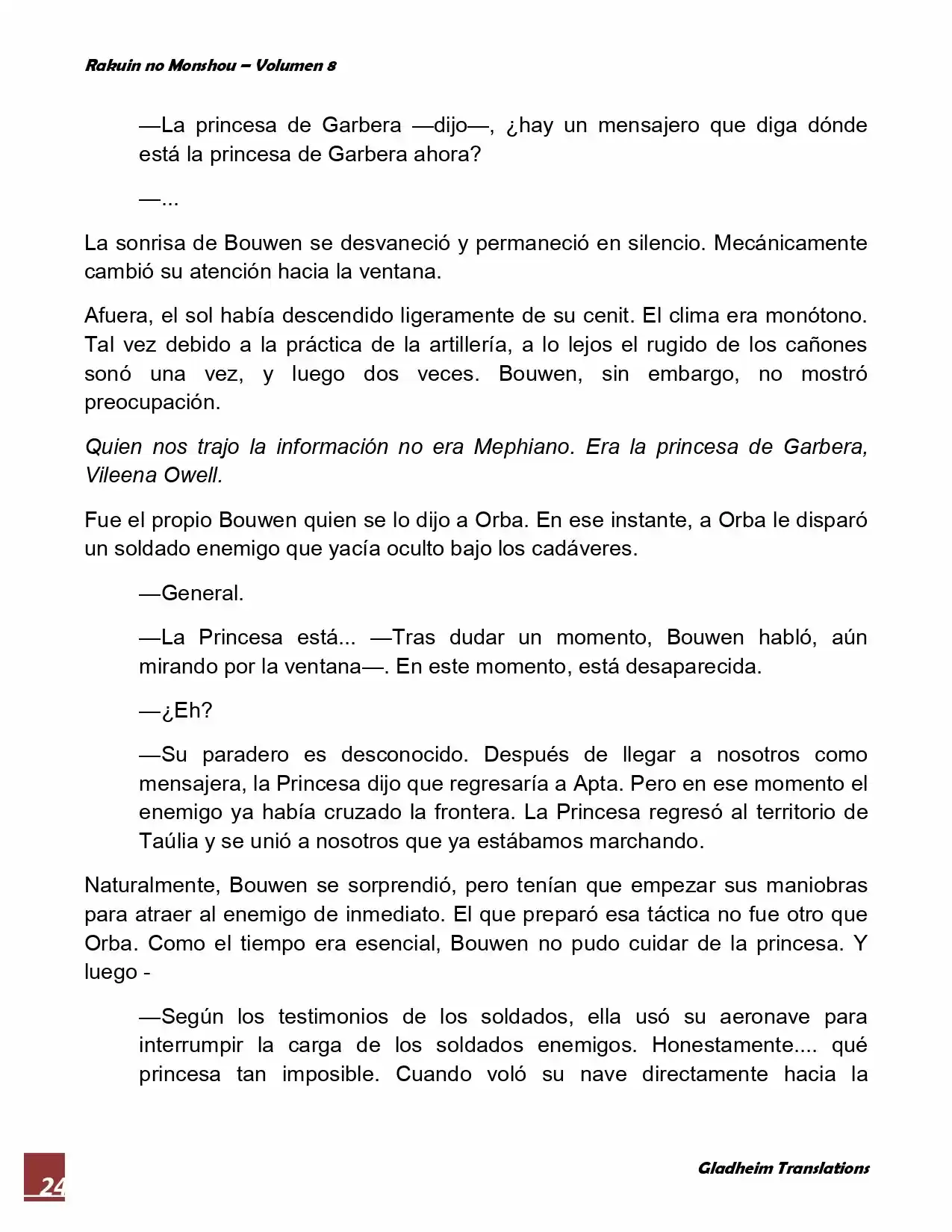 Rakuin No Monshou (Novela) - Capítulo 60 - Página 24 - LectorTMOo