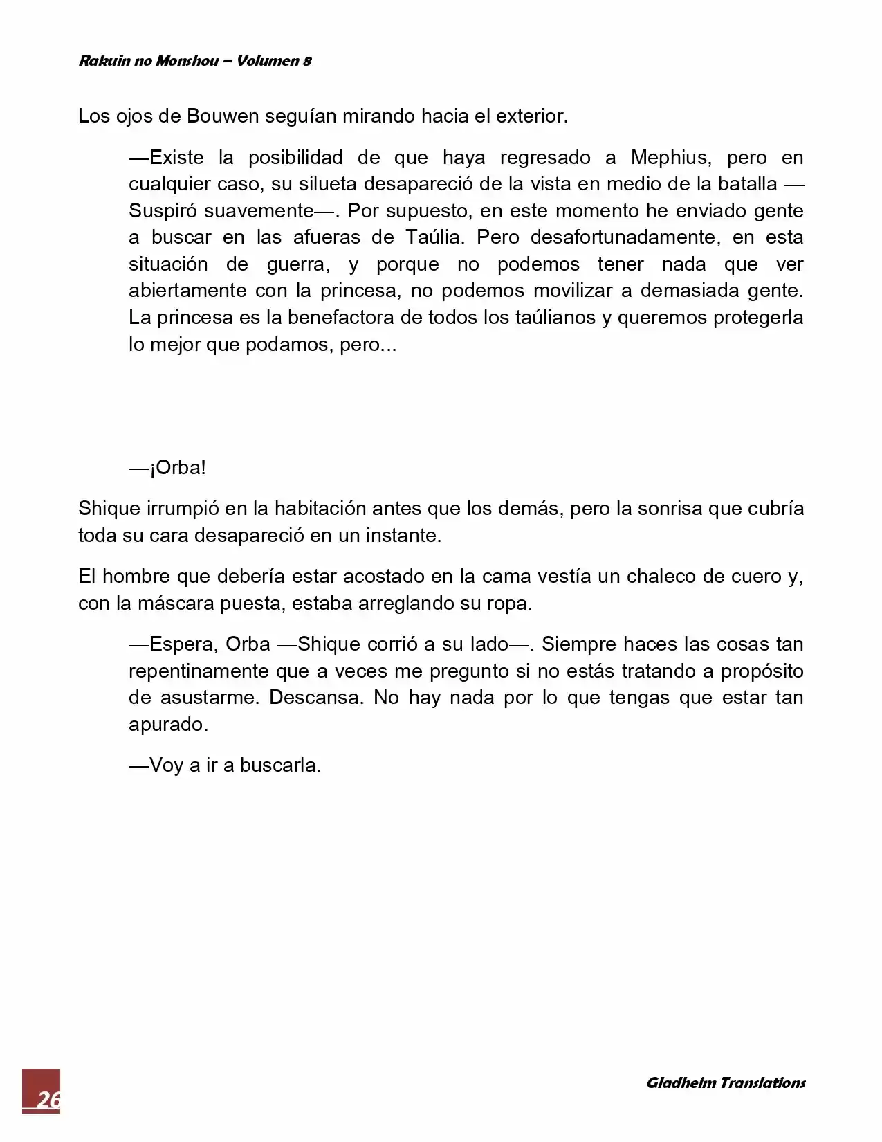 Rakuin No Monshou (Novela) - Capítulo 60 - Página 26 - LectorTMOo