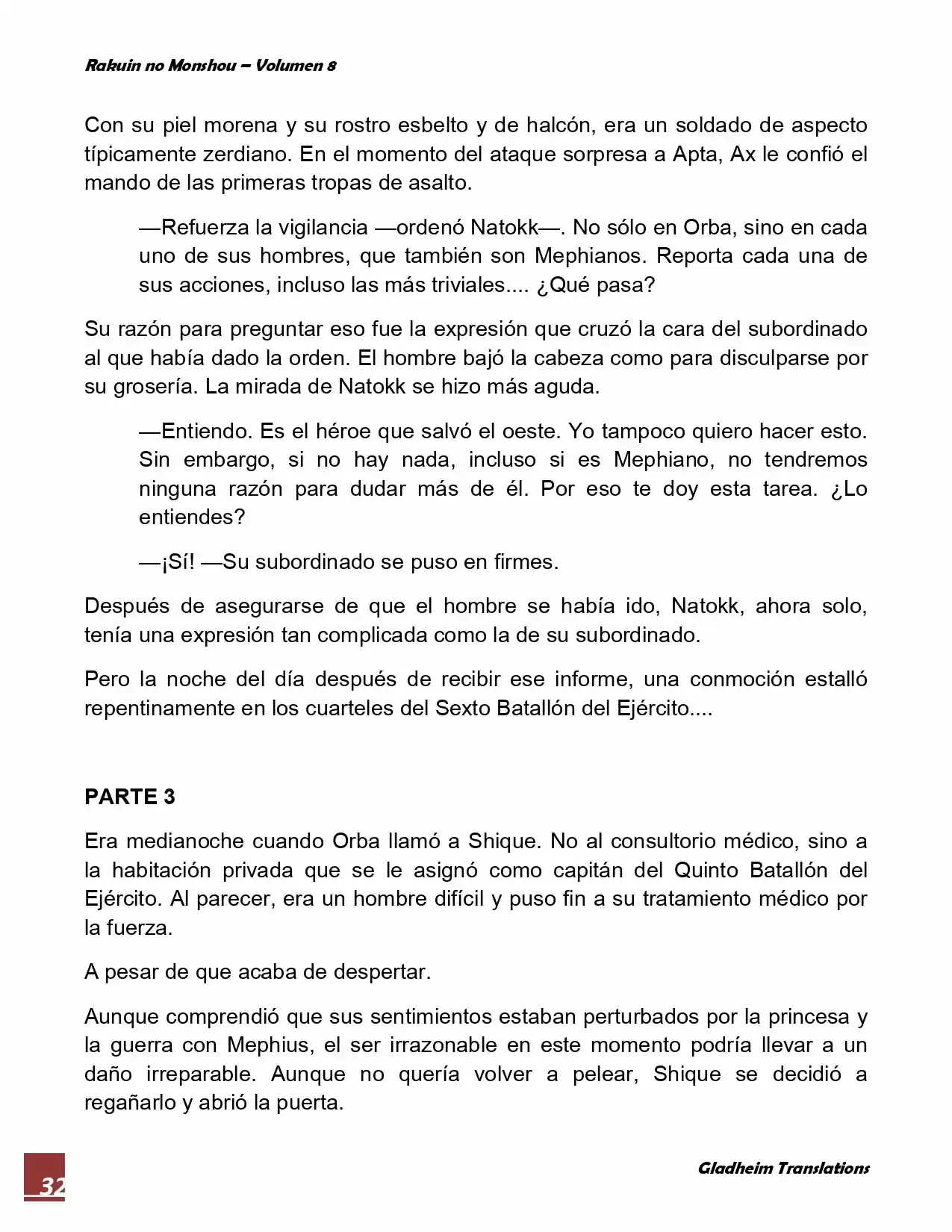 Rakuin No Monshou (Novela) - Capítulo 60 - Página 32 - LectorTMOo