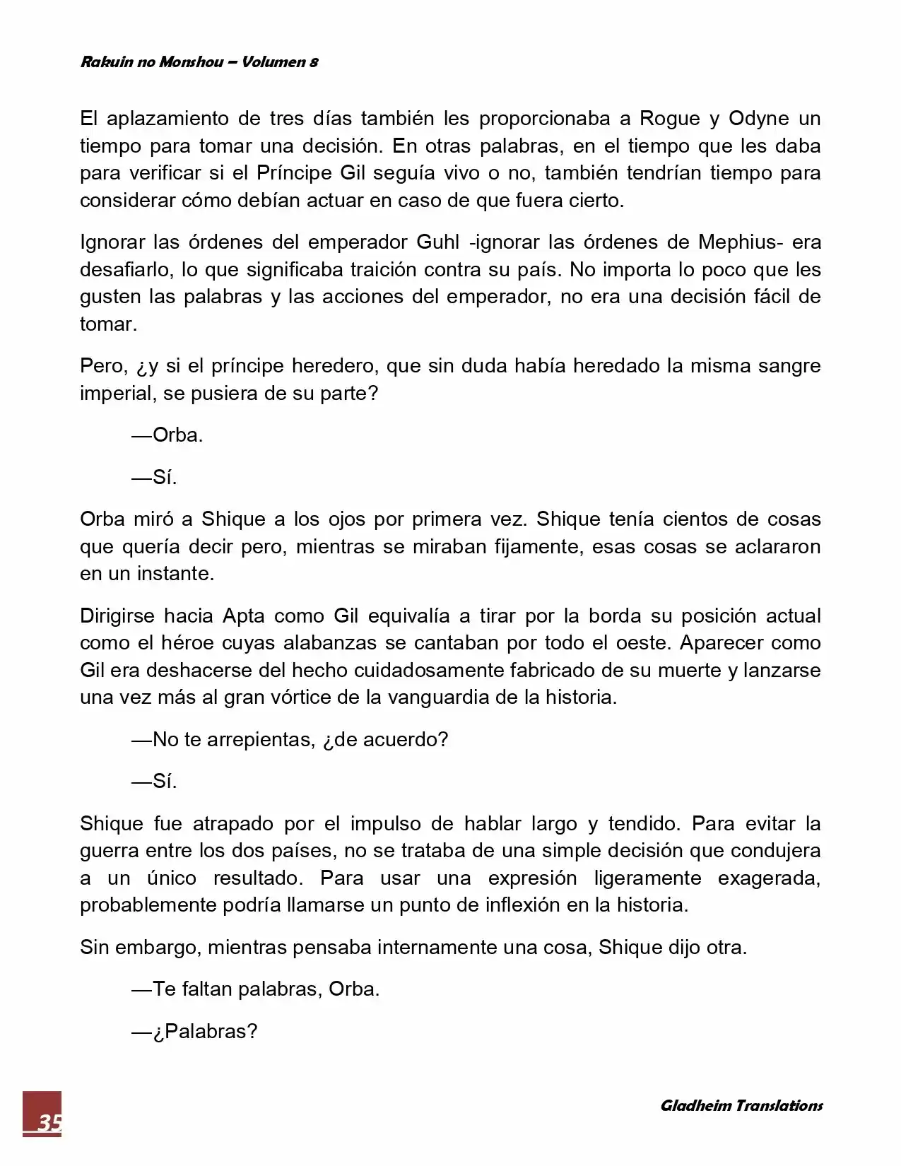Rakuin No Monshou (Novela) - Capítulo 60 - Página 35 - LectorTMOo