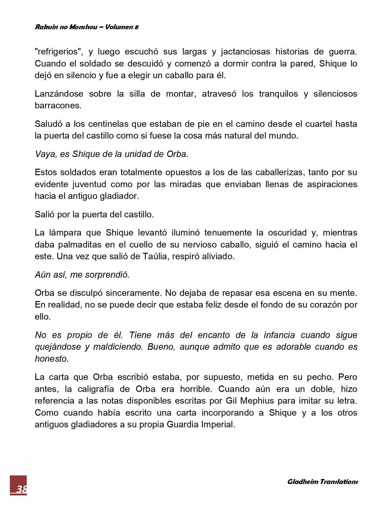 Rakuin No Monshou (Novela) - Capítulo 60 - Página 38 - LectorTMOo