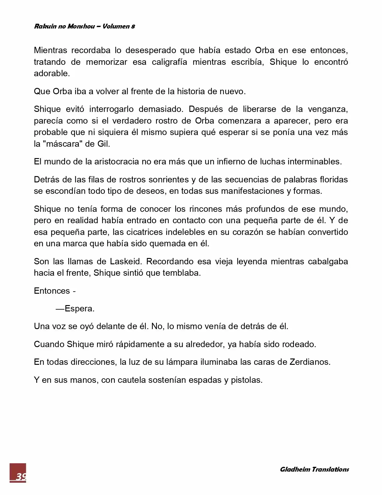 Rakuin No Monshou (Novela) - Capítulo 60 - Página 39 - LectorTMOo