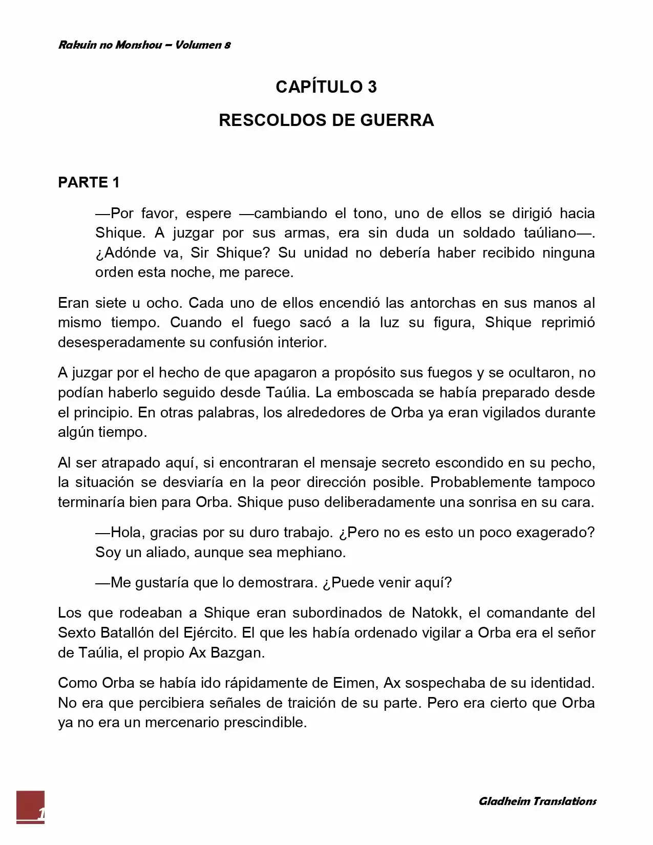 Rakuin No Monshou (Novela) - Capítulo 61 - Página 1 - LectorTMOo