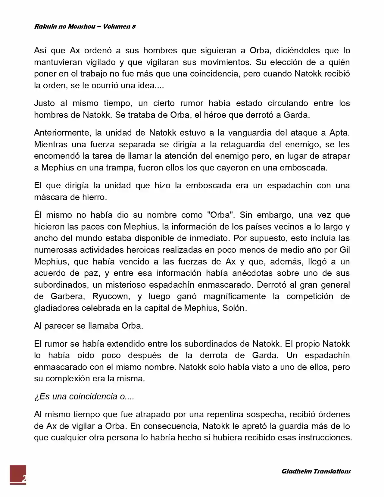 Rakuin No Monshou (Novela) - Capítulo 61 - Página 2 - LectorTMOo
