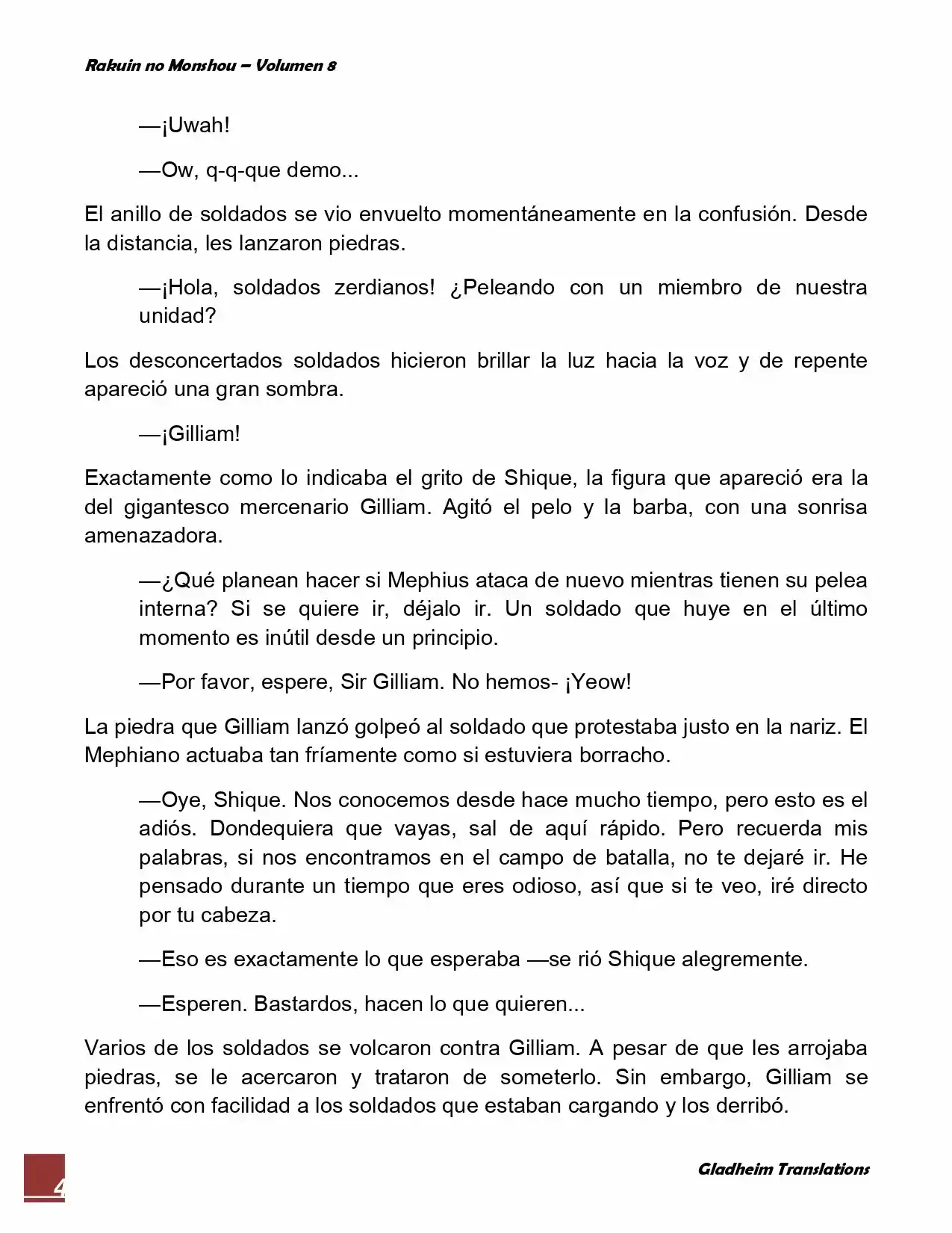Rakuin No Monshou (Novela) - Capítulo 61 - Página 4 - LectorTMOo