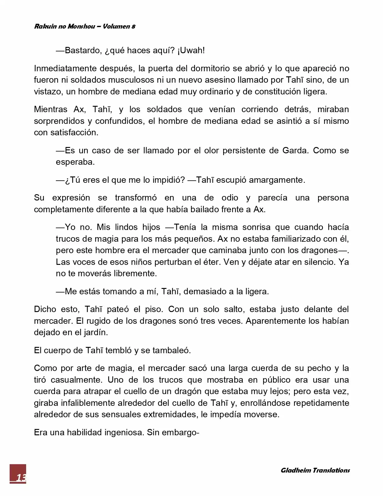 Rakuin No Monshou (Novela) - Capítulo 61 - Página 13 - LectorTMOo
