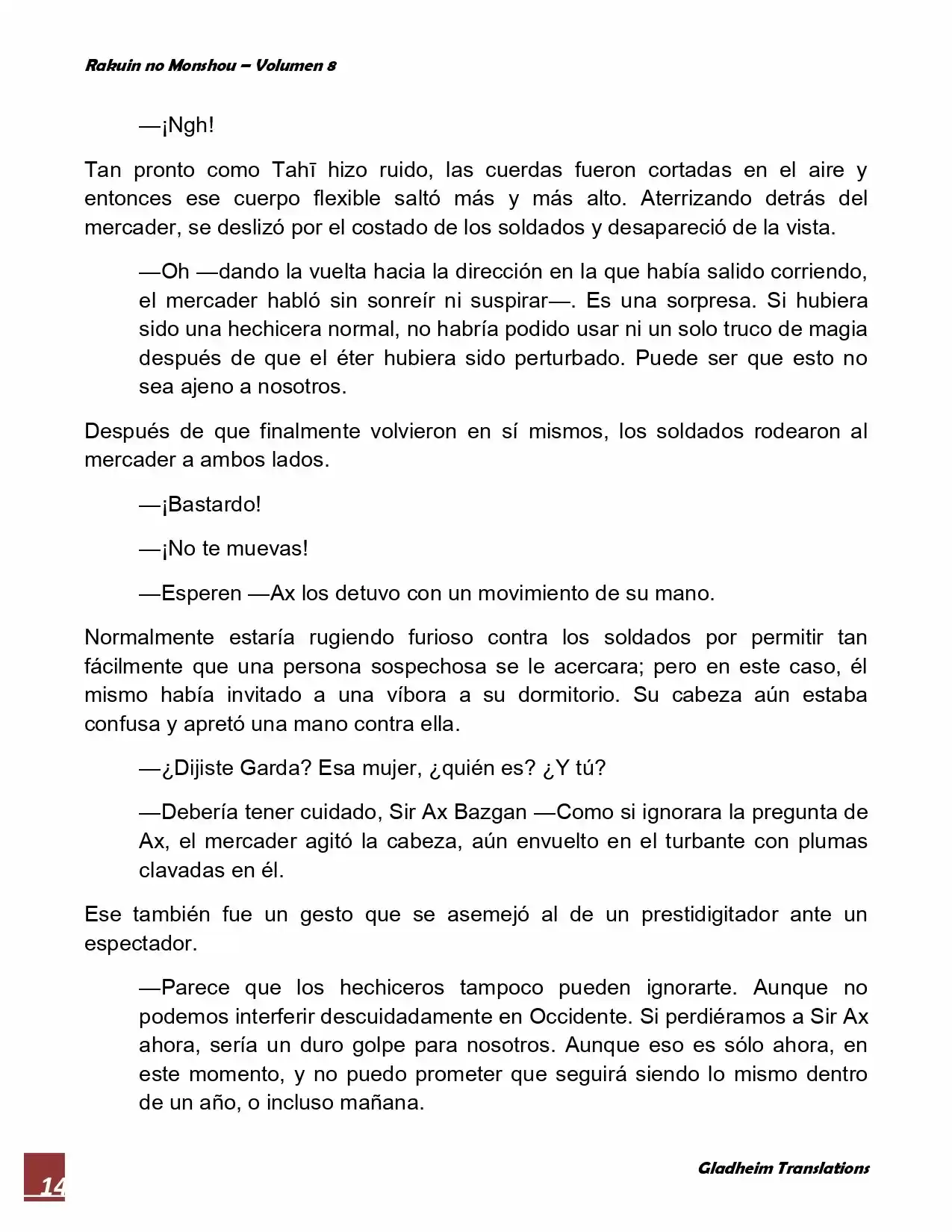 Rakuin No Monshou (Novela) - Capítulo 61 - Página 14 - LectorTMOo