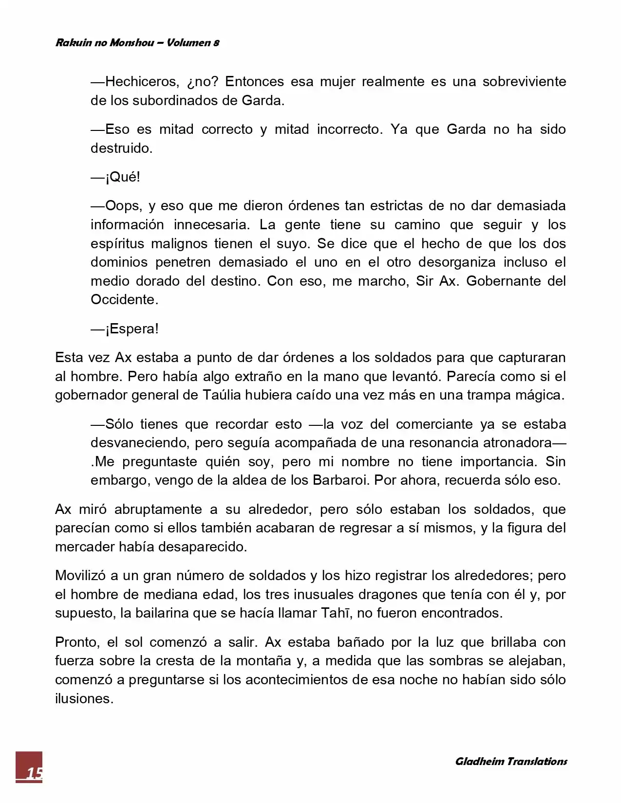 Rakuin No Monshou (Novela) - Capítulo 61 - Página 15 - LectorTMOo