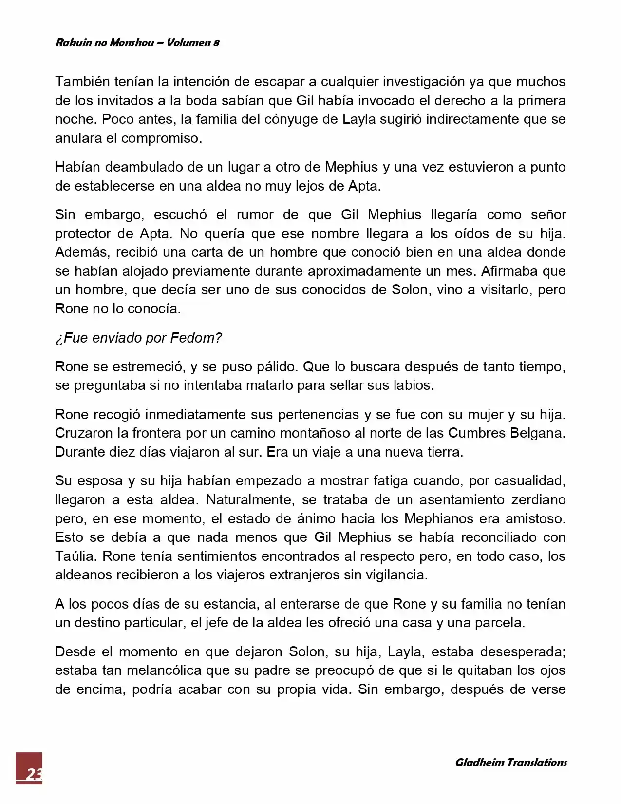 Rakuin No Monshou (Novela) - Capítulo 61 - Página 23 - LectorTMOo
