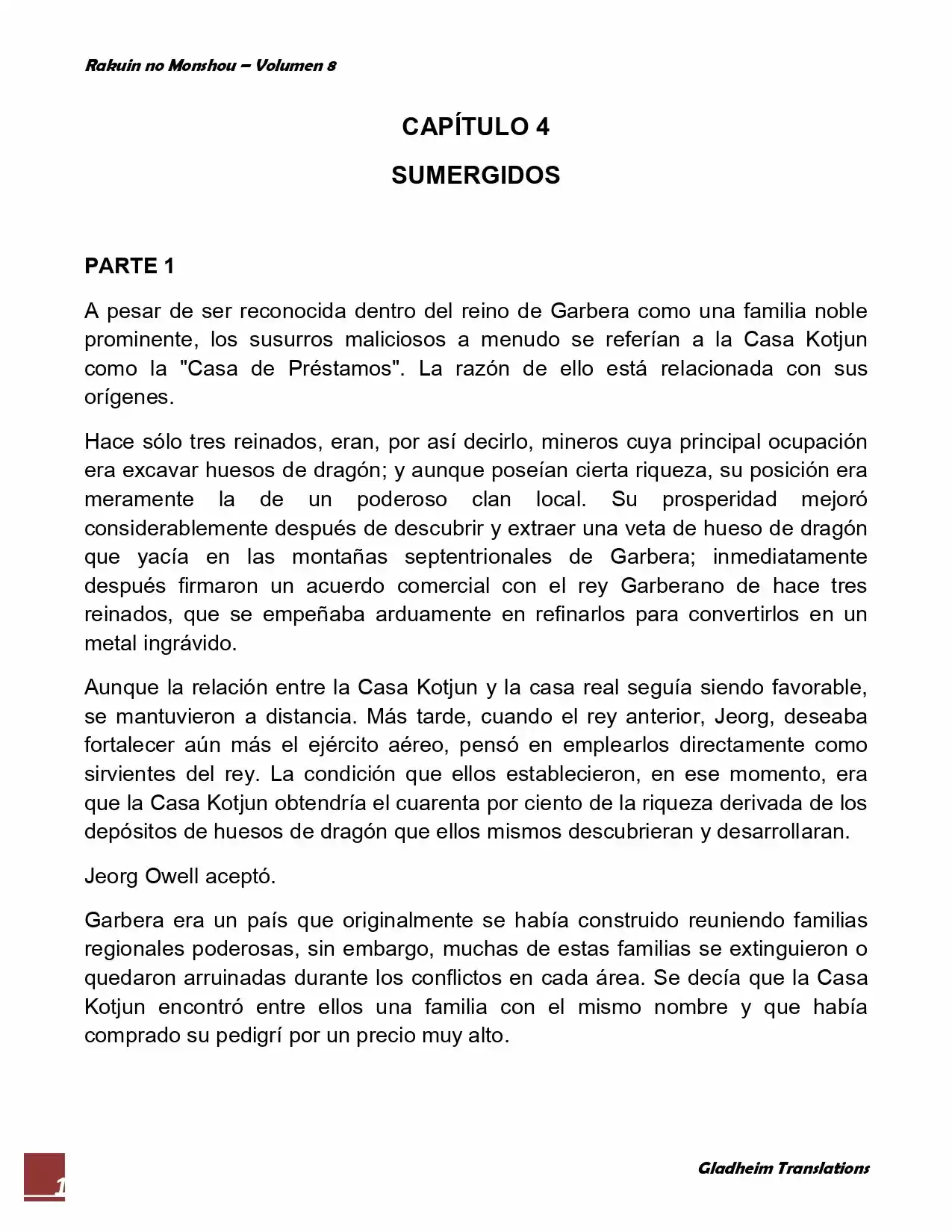 Rakuin No Monshou (Novela) - Capítulo 62 - Página 1 - LectorTMOo