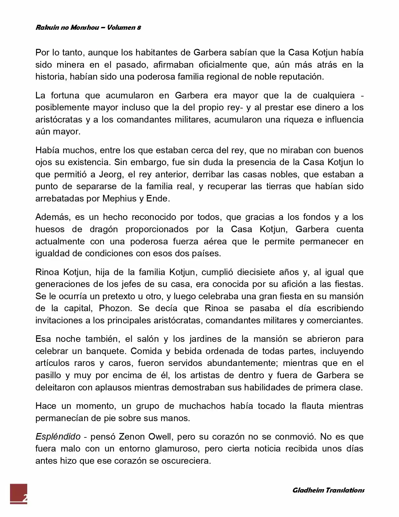 Rakuin No Monshou (Novela) - Capítulo 62 - Página 2 - LectorTMOo