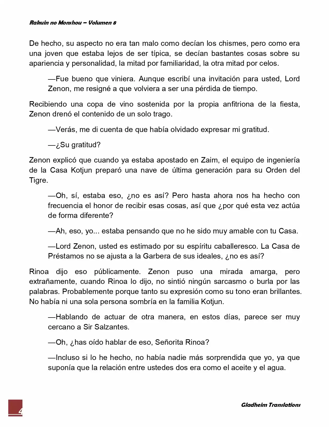 Rakuin No Monshou (Novela) - Capítulo 62 - Página 4 - LectorTMOo
