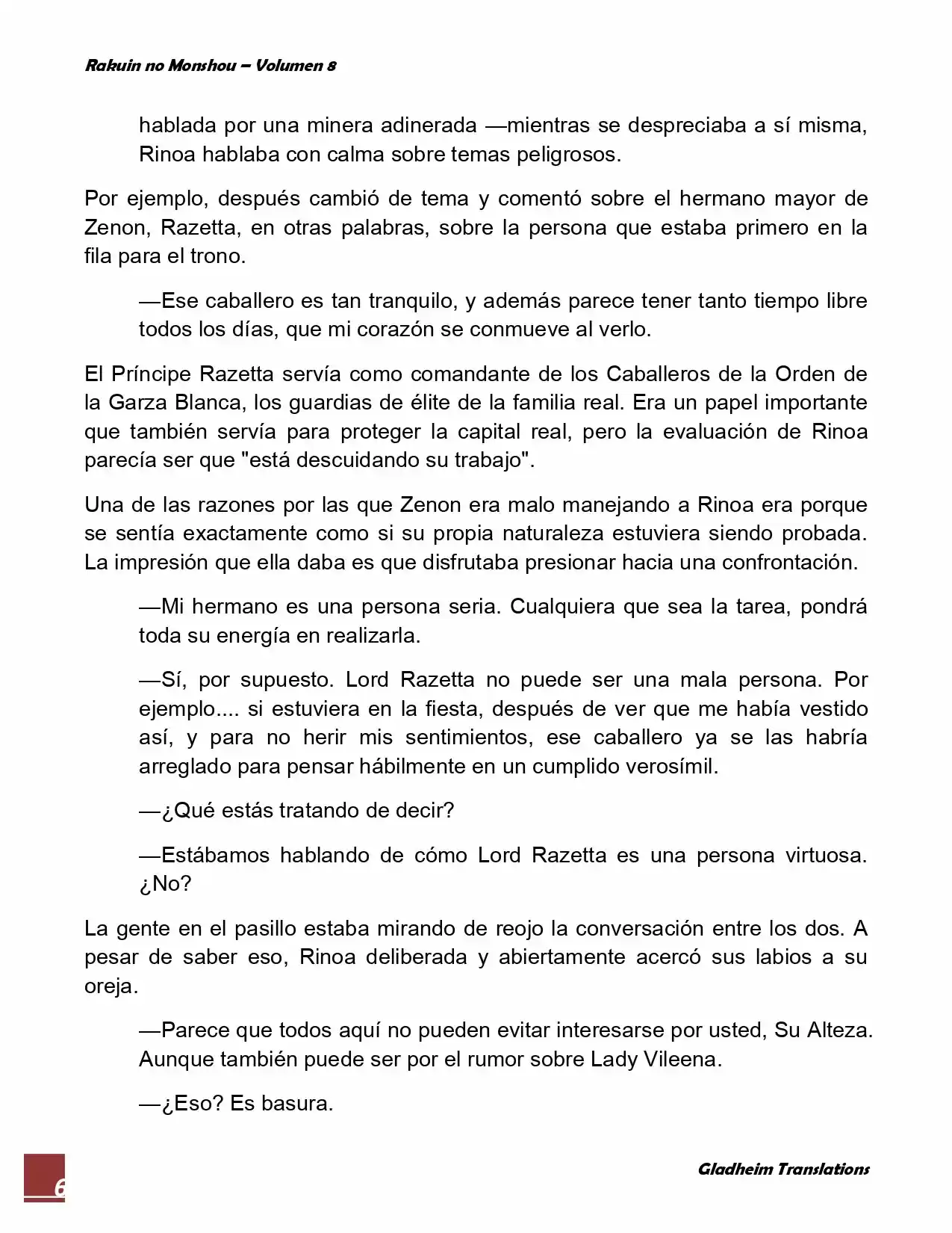 Rakuin No Monshou (Novela) - Capítulo 62 - Página 6 - LectorTMOo