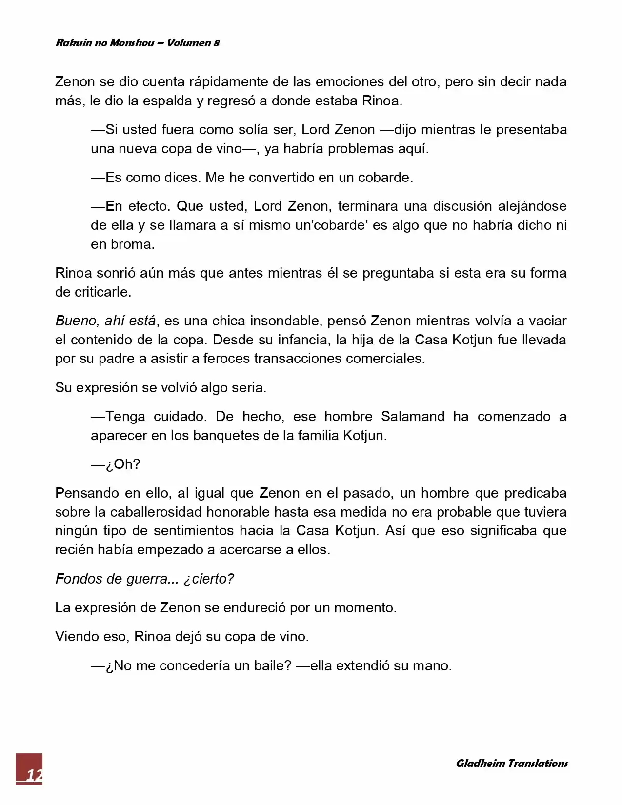 Rakuin No Monshou (Novela) - Capítulo 62 - Página 12 - LectorTMOo