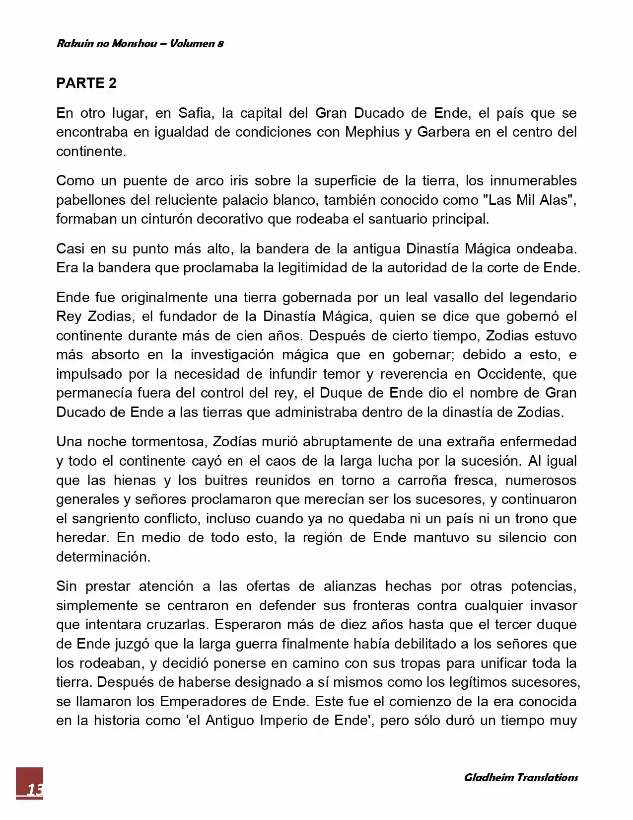 Rakuin No Monshou (Novela) - Capítulo 62 - Página 13 - LectorTMOo