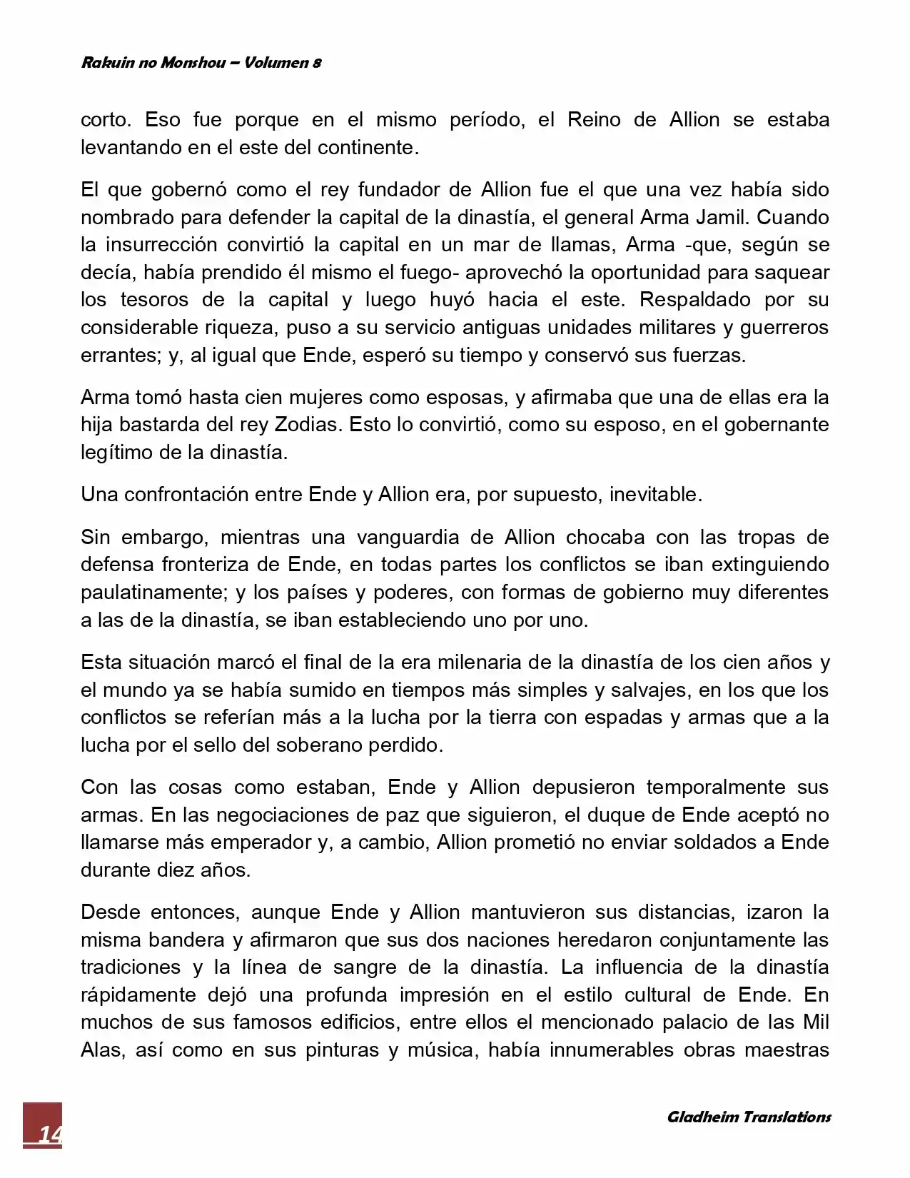 Rakuin No Monshou (Novela) - Capítulo 62 - Página 14 - LectorTMOo