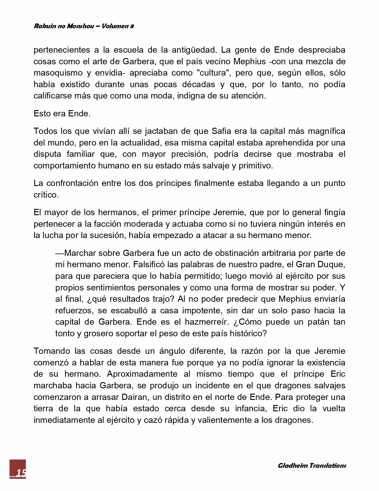 Rakuin No Monshou (Novela) - Capítulo 62 - Página 15 - LectorTMOo