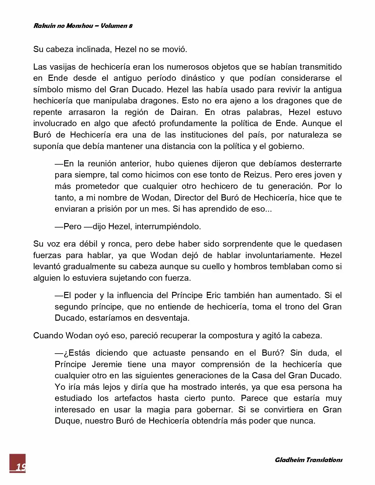 Rakuin No Monshou (Novela) - Capítulo 62 - Página 19 - LectorTMOo