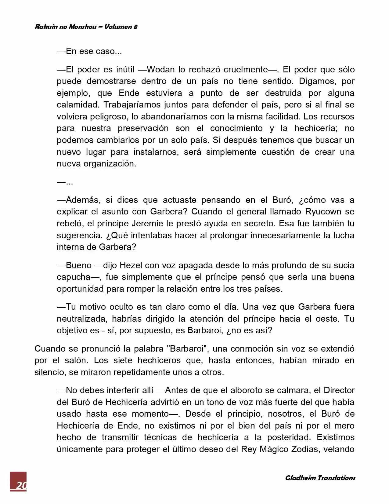 Rakuin No Monshou (Novela) - Capítulo 62 - Página 20 - LectorTMOo