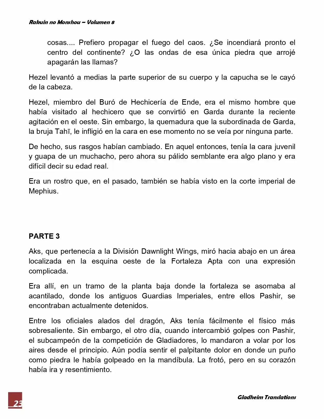 Rakuin No Monshou (Novela) - Capítulo 62 - Página 23 - LectorTMOo