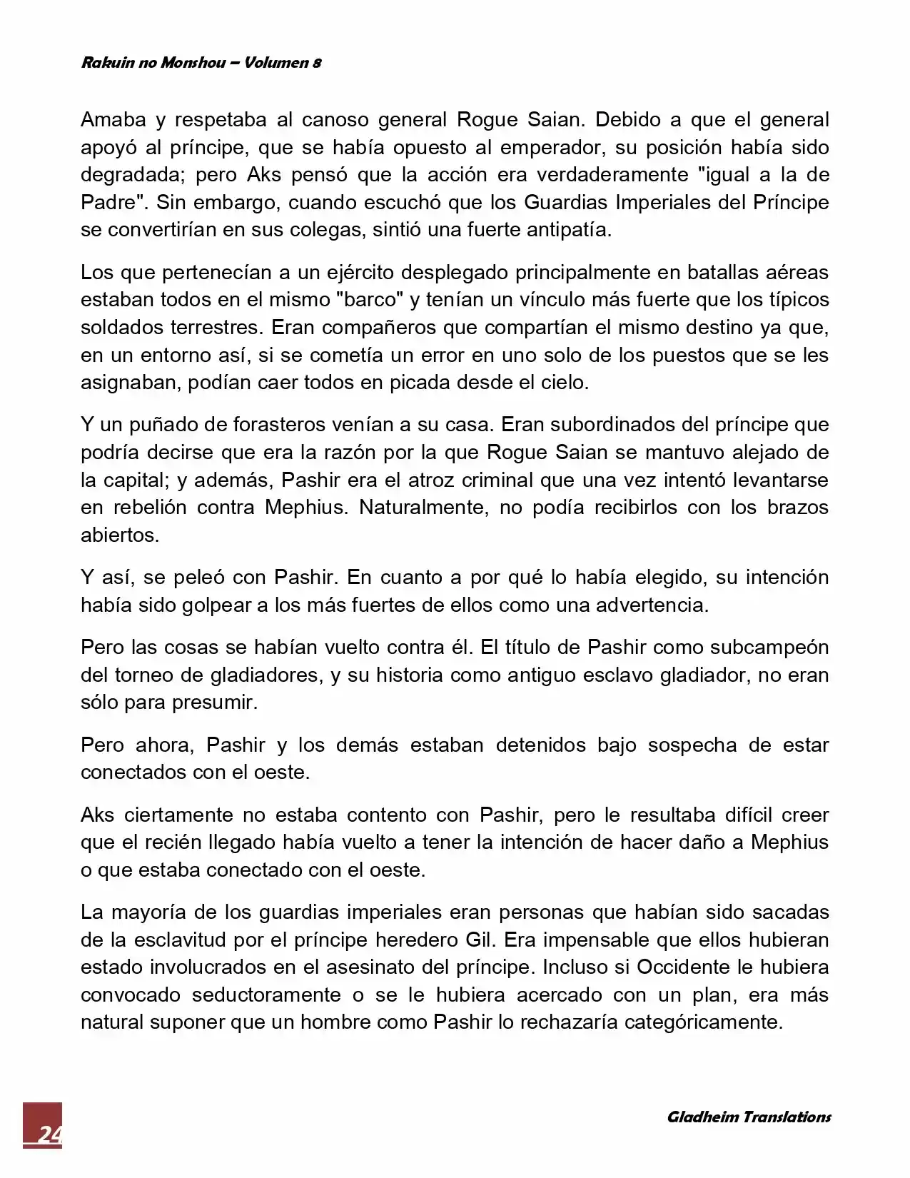Rakuin No Monshou (Novela) - Capítulo 62 - Página 24 - LectorTMOo
