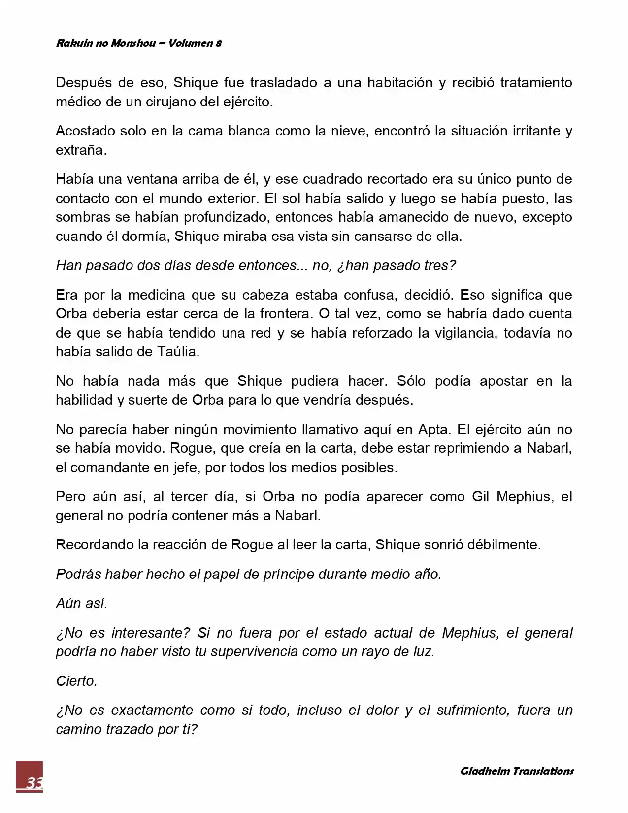 Rakuin No Monshou (Novela) - Capítulo 62 - Página 33 - LectorTMOo