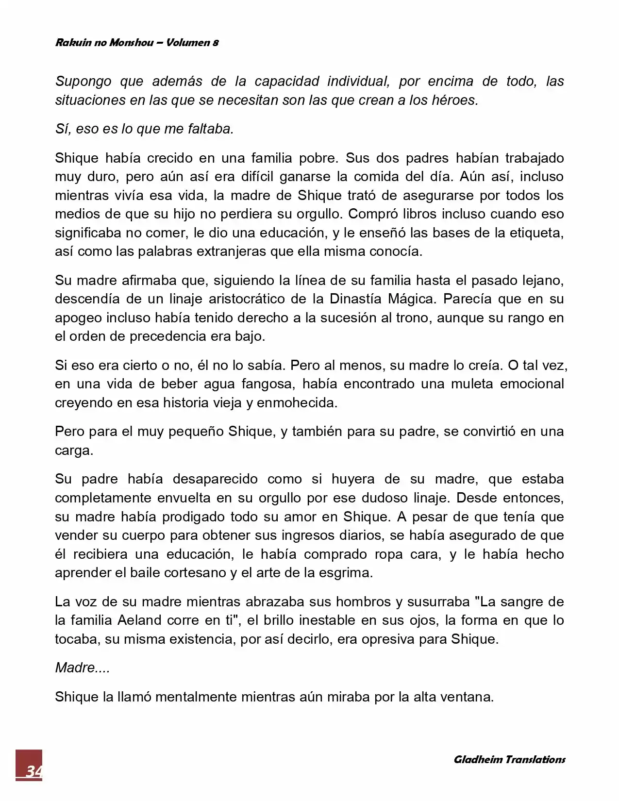 Rakuin No Monshou (Novela) - Capítulo 62 - Página 34 - LectorTMOo
