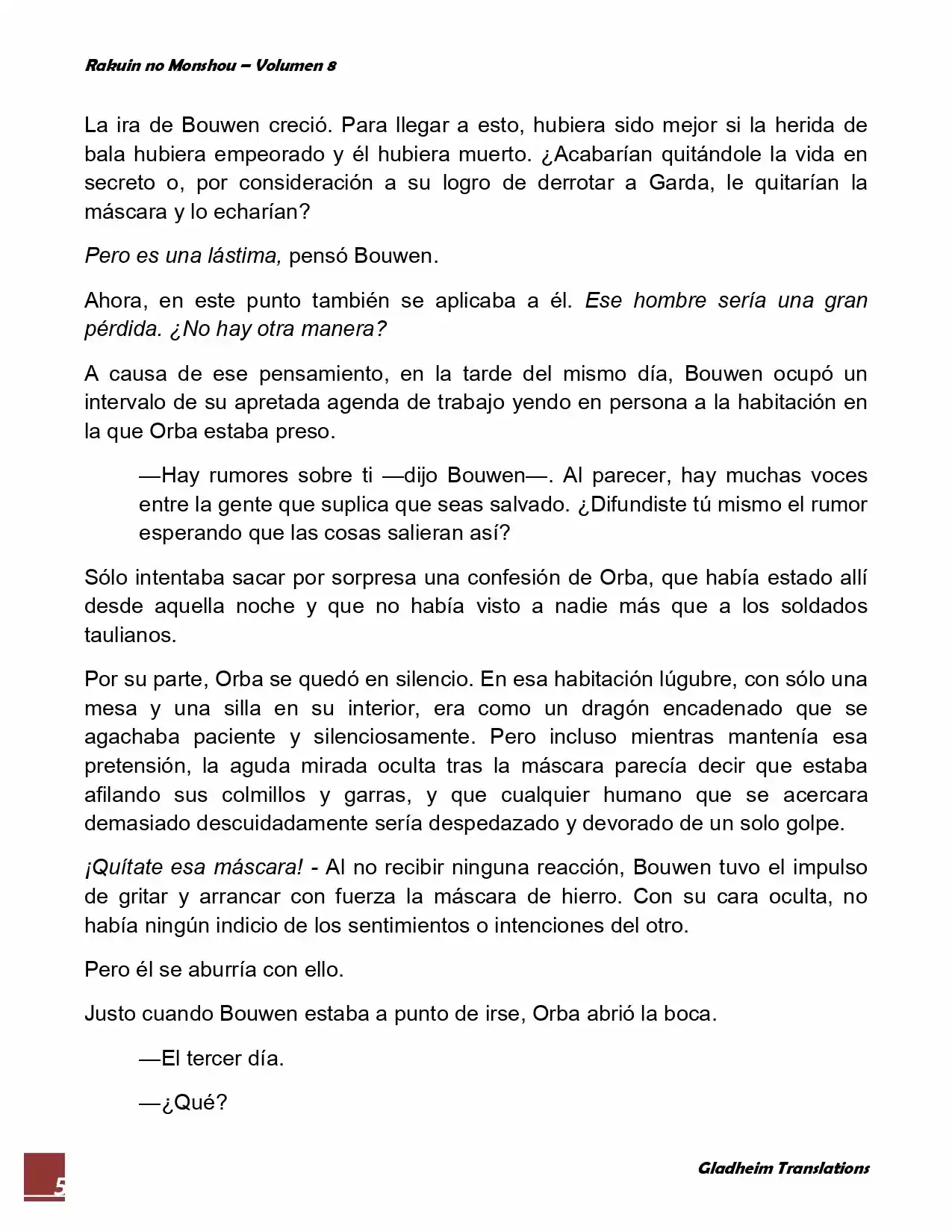 Rakuin No Monshou (Novela) - Capítulo 63 - Página 5 - LectorTMOo