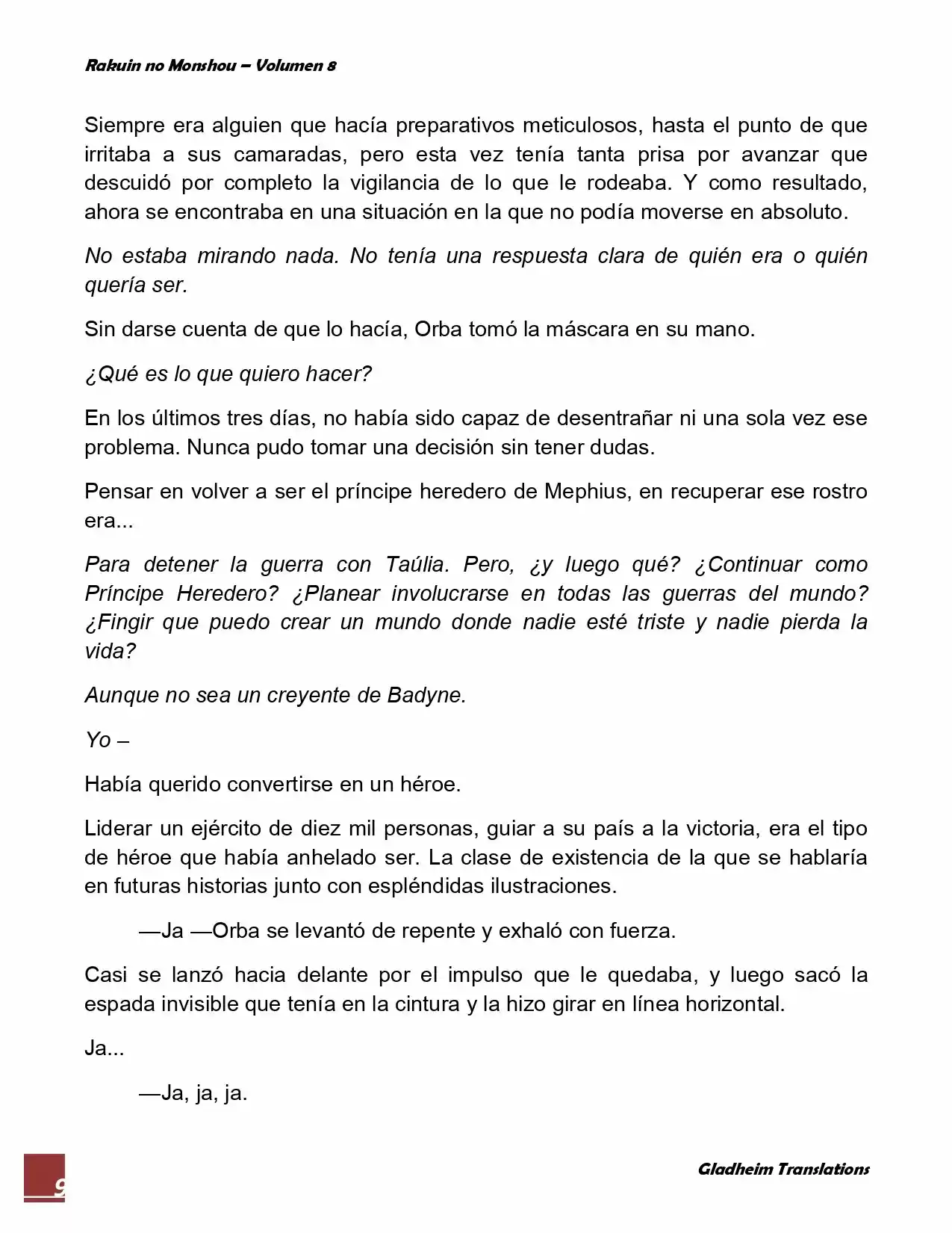 Rakuin No Monshou (Novela) - Capítulo 63 - Página 9 - LectorTMOo
