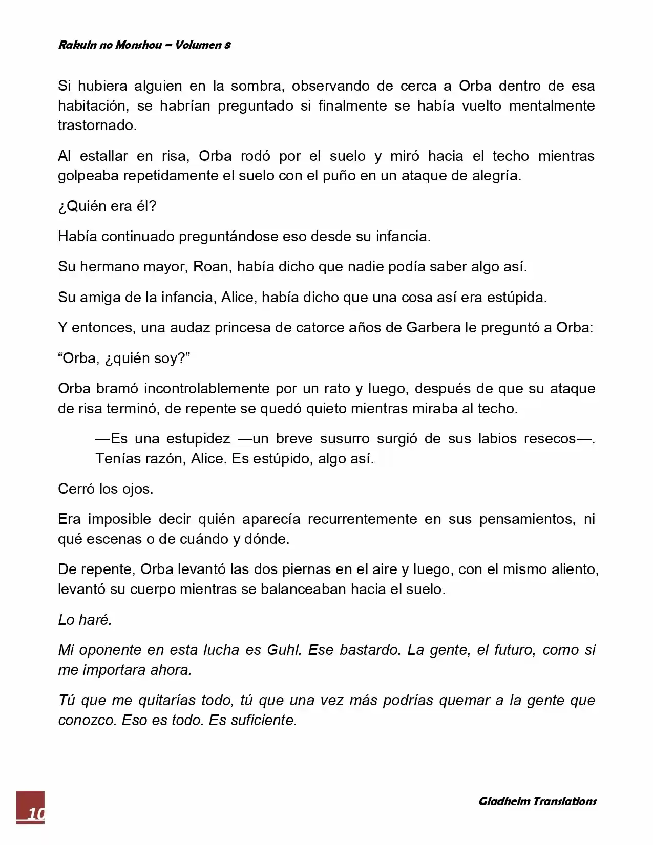 Rakuin No Monshou (Novela) - Capítulo 63 - Página 10 - LectorTMOo