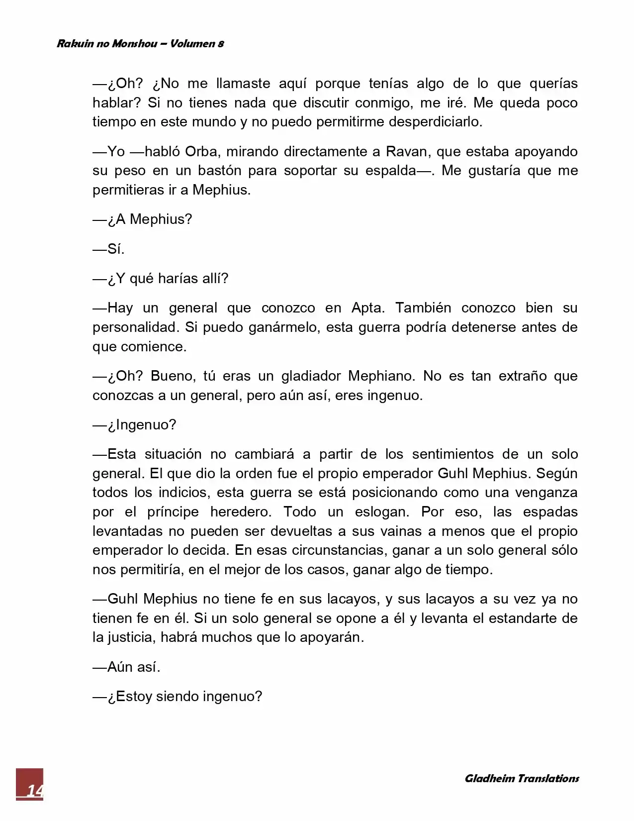 Rakuin No Monshou (Novela) - Capítulo 63 - Página 14 - LectorTMOo