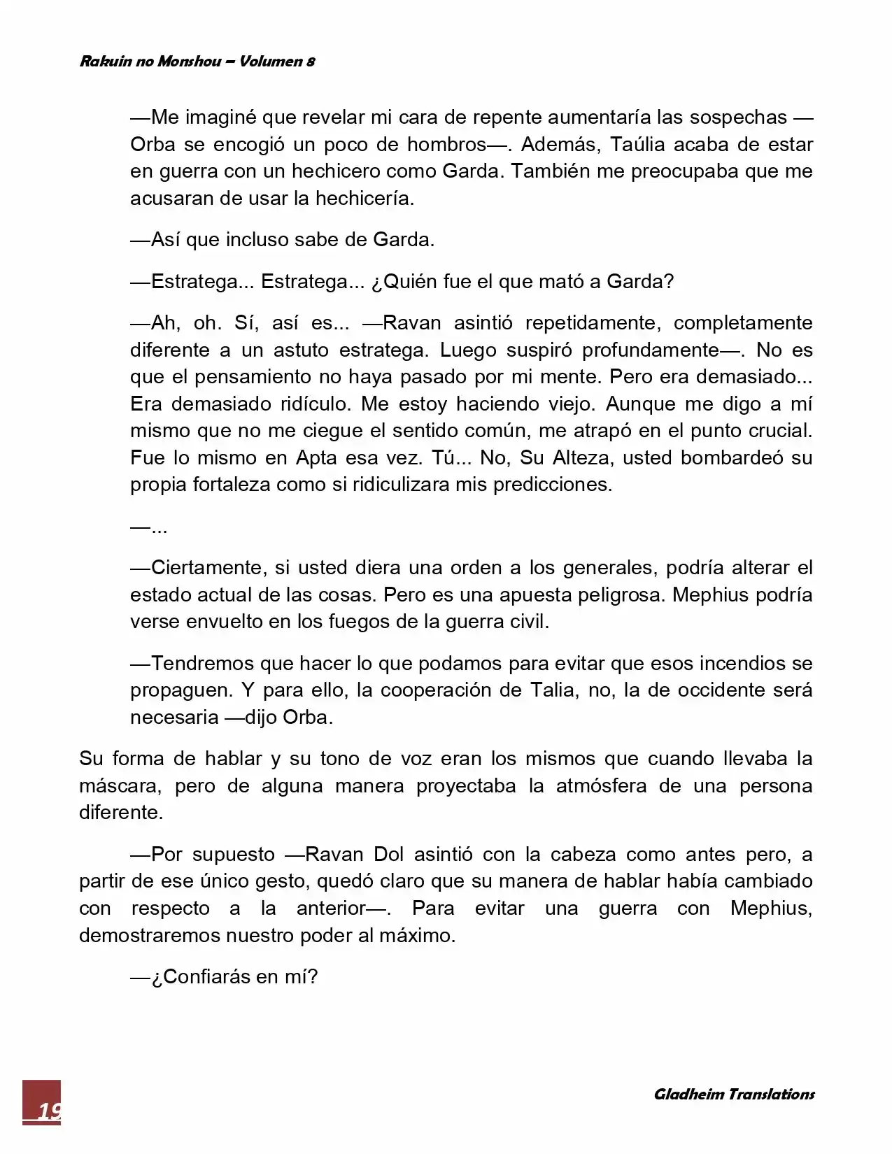 Rakuin No Monshou (Novela) - Capítulo 63 - Página 19 - LectorTMOo