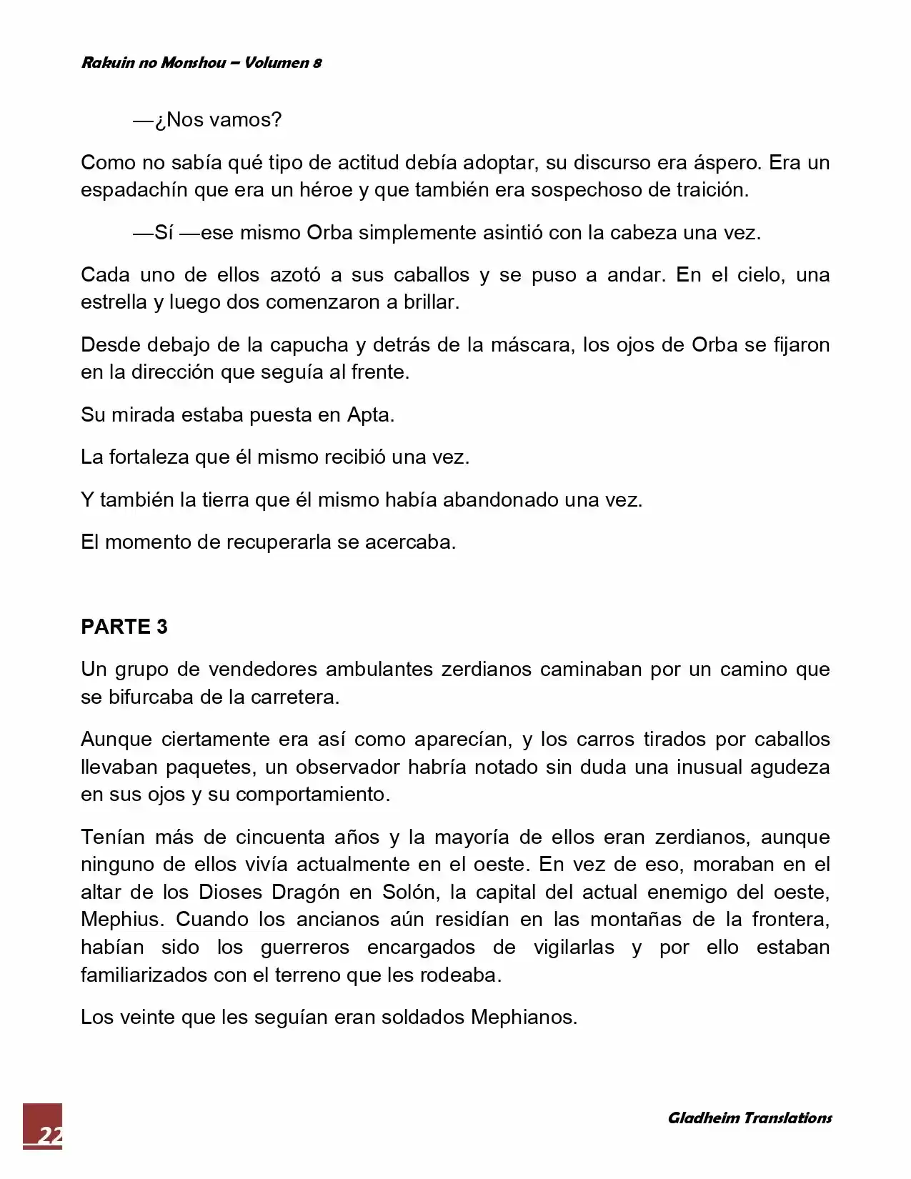 Rakuin No Monshou (Novela) - Capítulo 63 - Página 22 - LectorTMOo