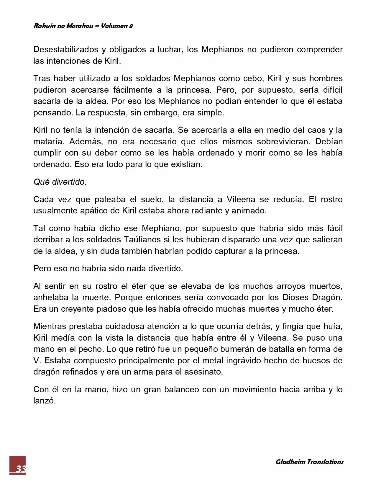 Rakuin No Monshou (Novela) - Capítulo 63 - Página 33 - LectorTMOo