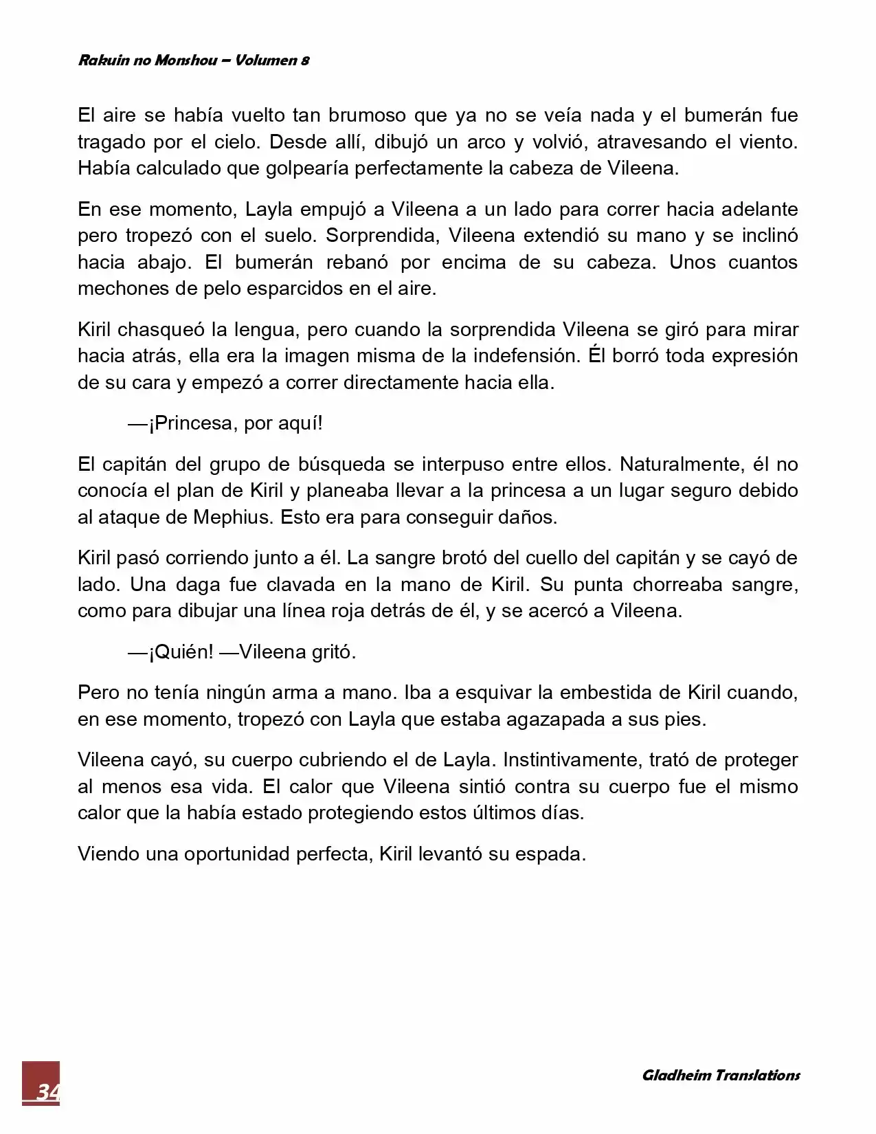 Rakuin No Monshou (Novela) - Capítulo 63 - Página 34 - LectorTMOo
