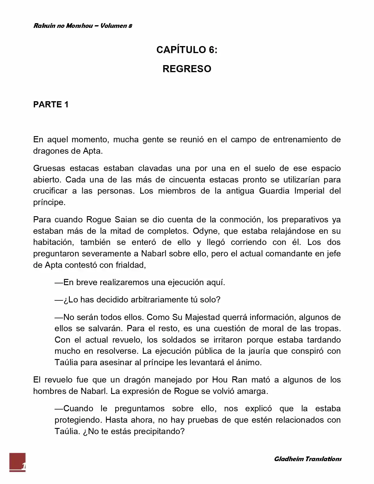 Rakuin No Monshou (Novela) - Capítulo 64 - Página 1 - LectorTMOo
