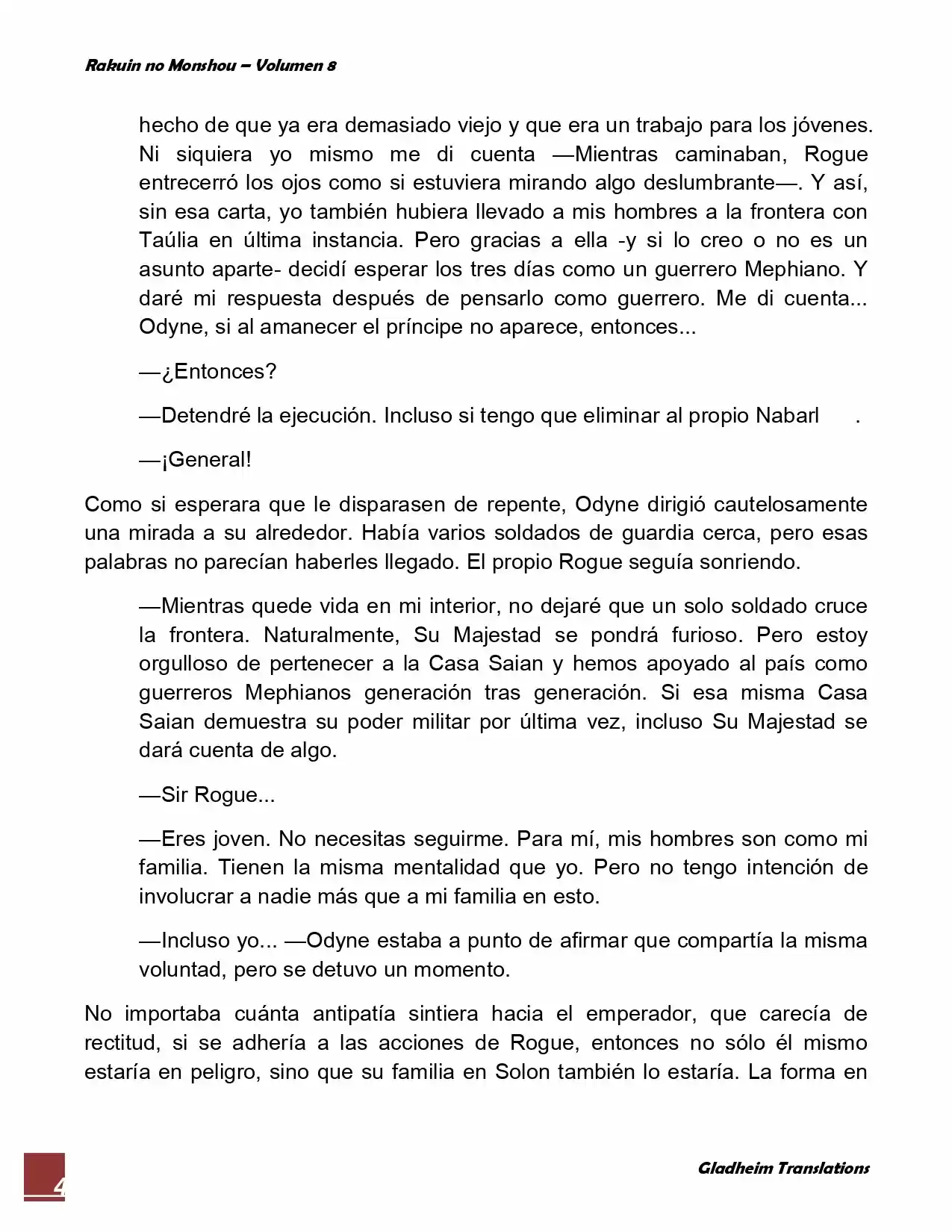 Rakuin No Monshou (Novela) - Capítulo 64 - Página 4 - LectorTMOo