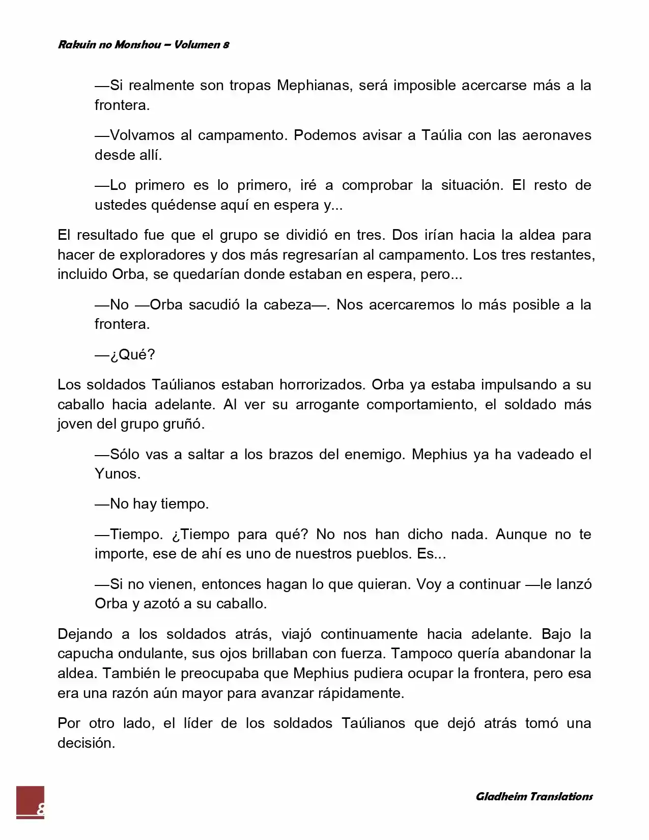 Rakuin No Monshou (Novela) - Capítulo 64 - Página 8 - LectorTMOo